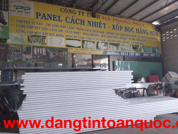 HÀ PHONG PHÁT CUNG CẤP CÁC LOẠI PANEL EPS - PANEL EPS MÀU VÂN GỖ - PANEL ROCKWOOL - PANEL PU - PANEL