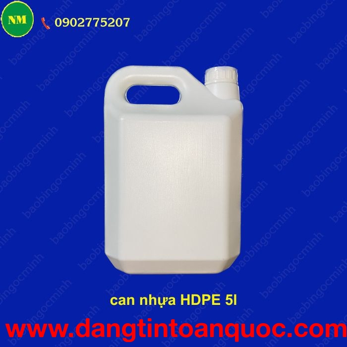 Can nhựa HDPE 5L đa năng