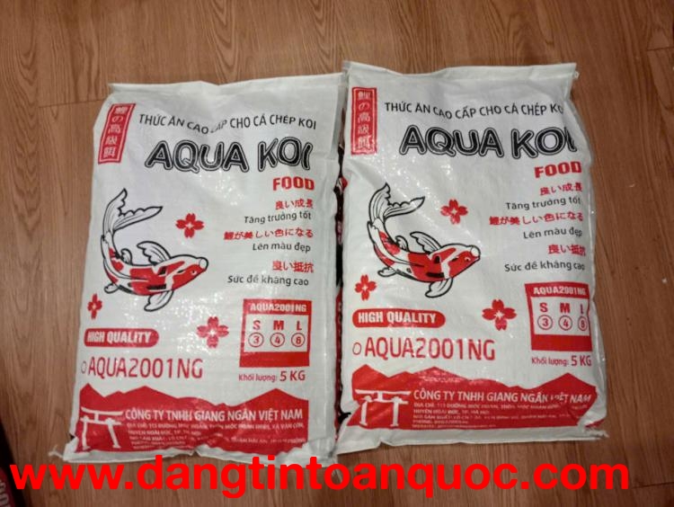 Cám Aqua Koi Food – Tự hào giới thiệu dòng thức ăn thượng hạng, đỉnh cao dinh dưỡng cho Cá Koi!