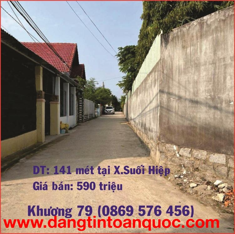 BÁN LÔ ĐẤT NGỘP DIÊN KHÁNH KHÁNH HOÀ CHỈ CÓ 590TRIỆU