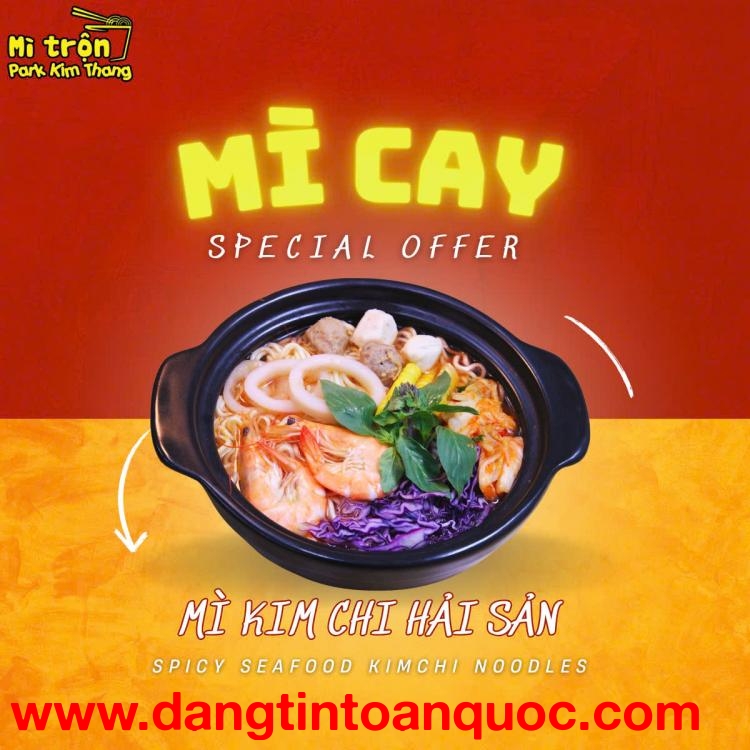 Mở quán Mì Cay - Mì trộn - Trà Sữa Nhượng quyền thương hiệu Park Kim Thang, 0938909092