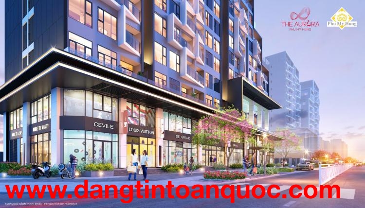 BÁN SHOP  THE AURORA MẶT TIỀN NGUYỄN LƯƠNG BẰNG QUẬN 7