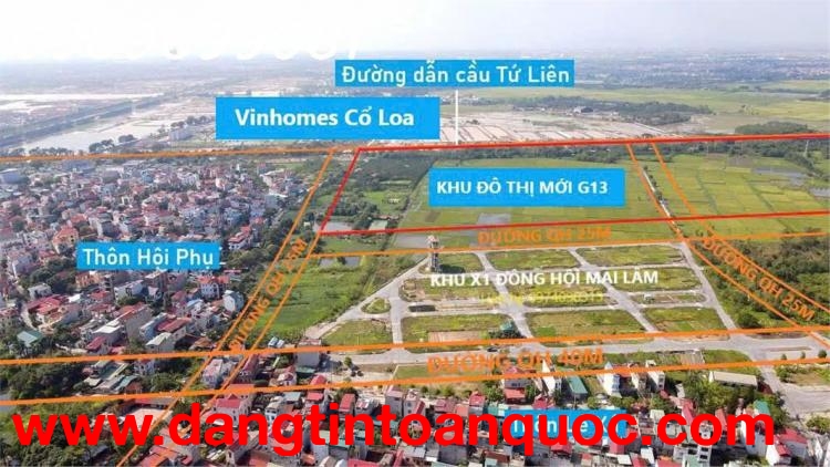 Bán 80m đất đấu giá X1 Đông Hội ,Mai Lâm ,Đông Anh gần Vin Cổ Loa