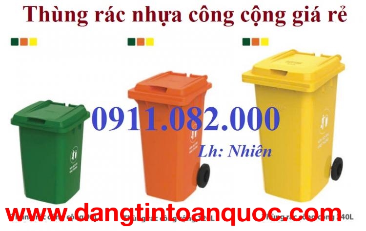  Giảm giá thùng rác cuối năm, thùng rác nhựa 120 240 660 giá rẻ cạnh tranh- lh 0911082000