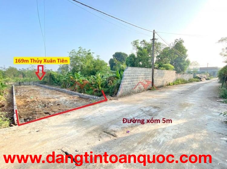 SIÊU PHẨM GIÁ 1,8 TỶ ĐẤT TẠI THỦY XUÂN TIÊN-CHƯƠNG MỸ D/T:169M