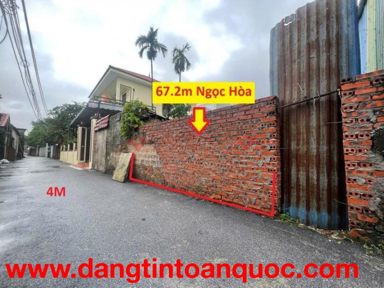 SIÊU PHẨM GIÁ 3,5 TỶ ĐẤT TẠI NGỌC HÒA-CHƯƠNG MỸ D/T:67,2M