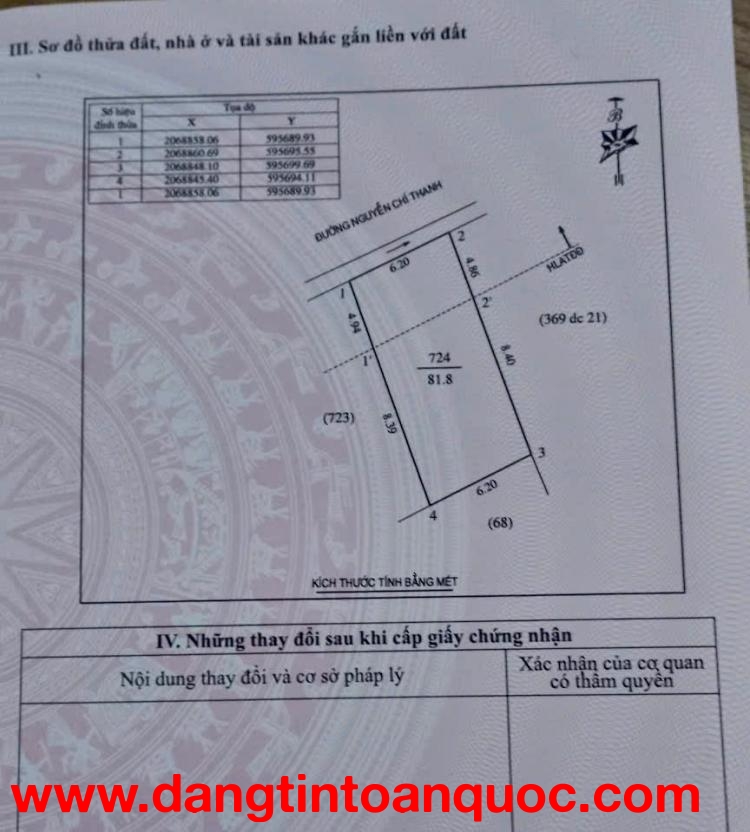 Bán lô 83m2 đường kinh doanh Nguyễn Chí Thanh - phường Hưng Đông, TP Vinh