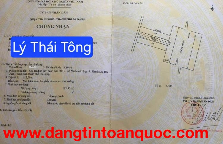 ????????Bán đất đường Lý Thái Tông - Đường rộng 15m thông biển