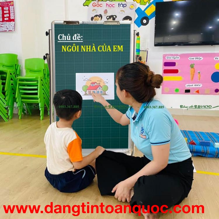 BẢNG LUYỆN CHỮ – FLIPCHART CHÂN INOX 100x60 CM