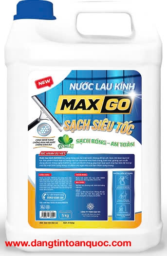 Nước lau kính Maxgo giúp lưu lại hương thơm dễ chịu