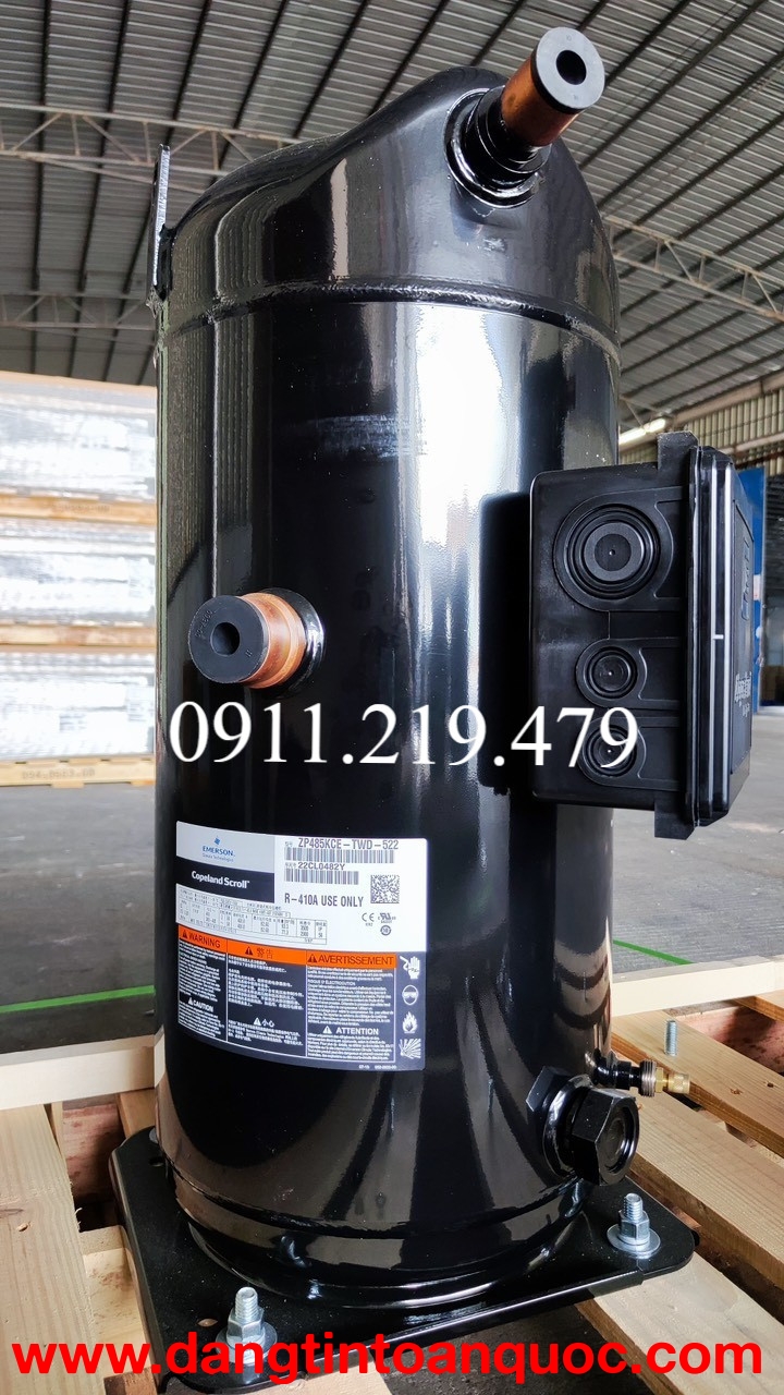 0911.219.479, cung cấp (block) máy nén lạnh Copeland 40hp R410 ZP485KCE-TWD-522