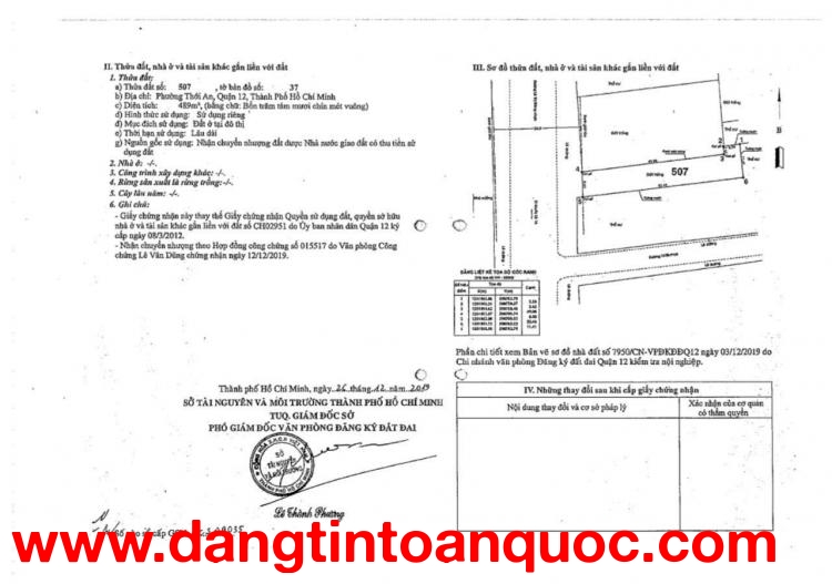 Lô đất siêu VIP (8.6x55) Mặt Tiền Lê Thị Riêng, Thới An, Quận 12 Chỉ 55 triệu/m²