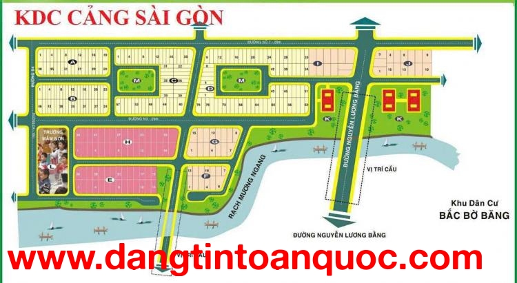 Bán biệt thự KDC Phú Xuân Cảng Sài Gòn Giá Tốt