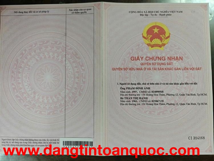 Chính chủ cần bán gấp lô đất cực đẹp 2 mặt tiền ĐC:Phường Trường Thạnh, Q9, HCM