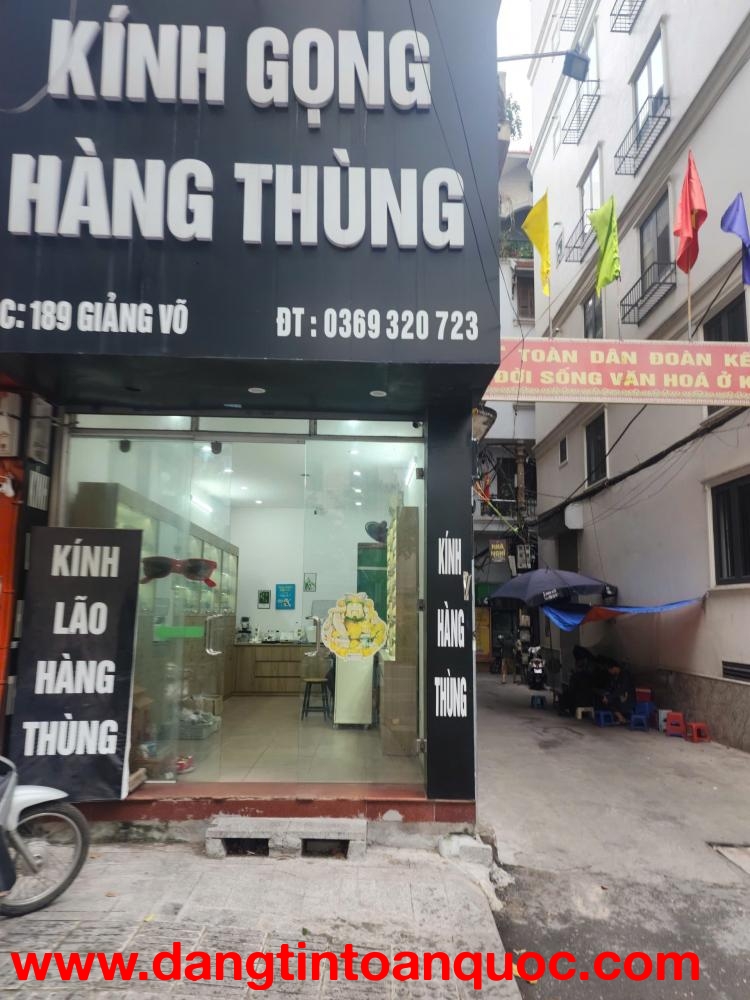 CHÍNH CHỦ CHO THUÊ CỬA HÀNG KINH DOANH MẶT PHỐ 189 GIẢNG VÕ, QUẬN BA ĐÌNH, HÀ NỘI