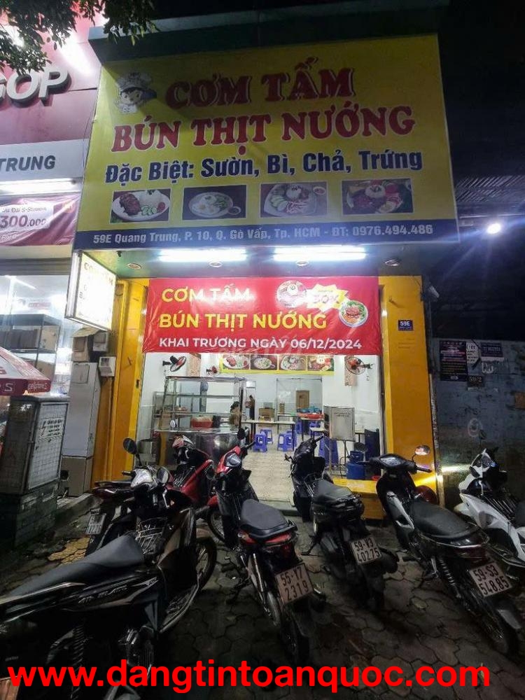 CẦN SANG NHƯỢNG QUÁN CƠM TẤM tại  Đường Quang Trung, Phường 10, Quận Gò Vấp,HCM