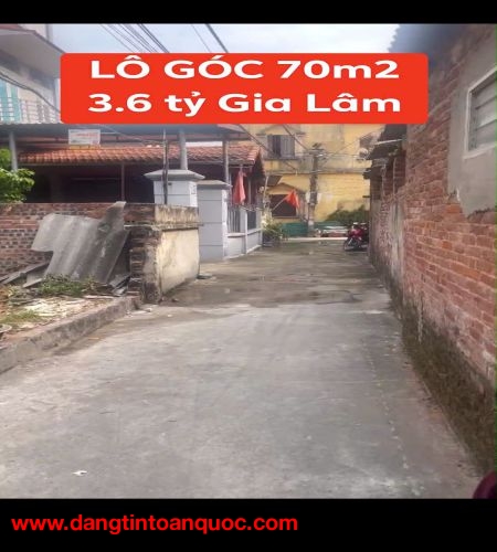 BÁN ĐẤT tại Đường Dương Quang, Gia Lâm, Hà Nội