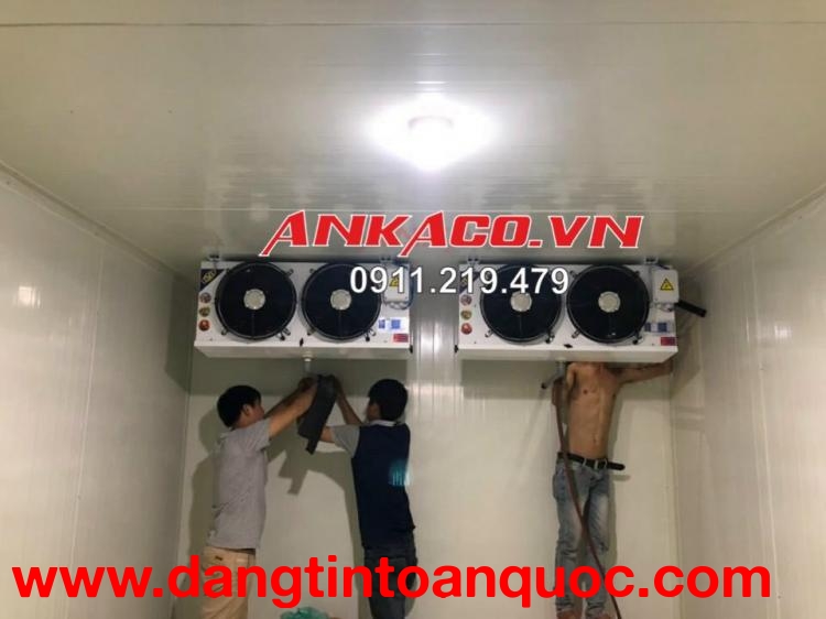 Sửa chữa kho lạnh tại Bình Dương, 0947.459.479 kiểm tra dàn lạnh, cụm máy nén 