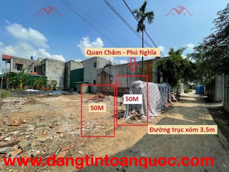 SIÊU PHẨM GIÁ 2,3 TỶ ĐẤT TẠI PHÚ NGHĨA-CHƯƠNG MỸ D/T:50M