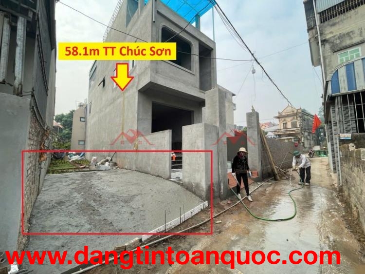 SIÊU PHẨM GIÁ 2,7 TỶ ĐẤT TẠI TT CHÚC SƠN-CHƯƠNG MỸ D/T:58,1M