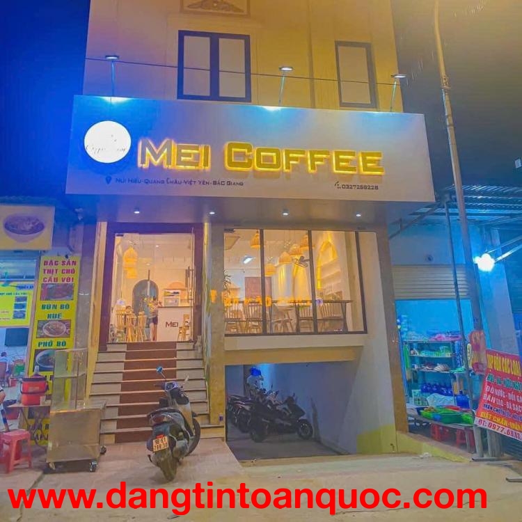 Sang nhượng quán cafe 120m2 tại Khu đấy mới núi Hiểu, Quang Châu, Việt Yên, Bắc Giang