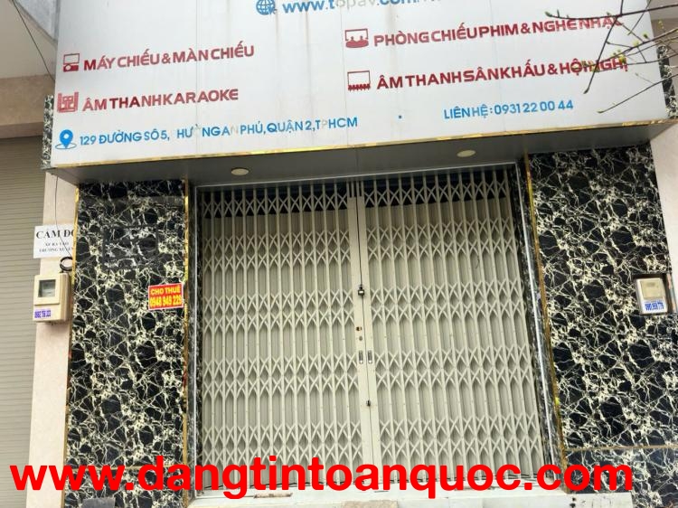 Cho Thuê Nhà Mặt Tiền Đường 5. P. An Khánh, Quận 2, Tp Hcm