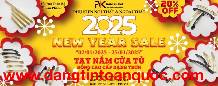 Tay nắm tủ đồng cao cấp dạng trơn | New Year Sale 20% toàn bộ sản phẩm