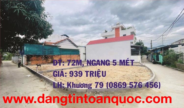 MỞ BÁN 3 LÔ NỀN THỔ CƯ TẠI XÃ DIÊN TOÀN NGAY BẾN PHÍA NAM KHÁNH HOÀ