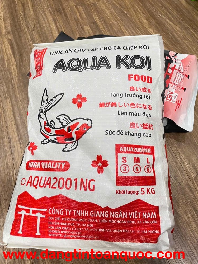 Aqua Koi – Lựa Chọn Hoàn Hảo Cho Hồ Cá Koi: Dinh Dưỡng Đỉnh Cao, Sắc Màu Tươi Sáng, Giá Trị Bền Vững