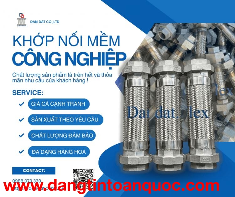 Khớp Nối Mềm Chống Rung| Khớp nối mềm inox công nghiệp, Khớp nối chống rung inox nối bích