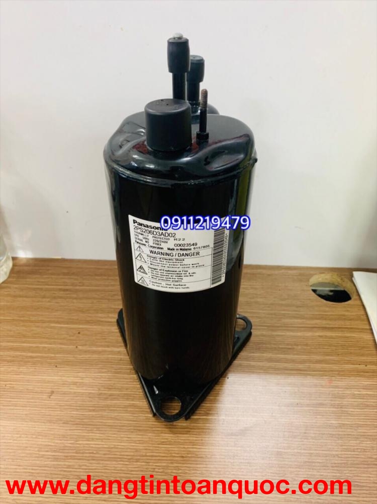 lắp đặt, thay mới  block lạnh Panasonic 1.25 hp 2PS206D3AD02, HL: 0911.219.479