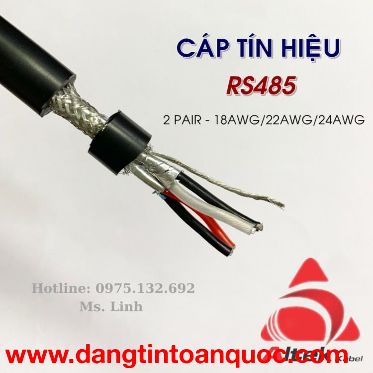 Cáp tín hiệu RS 485 2 Pair Altek Kabel