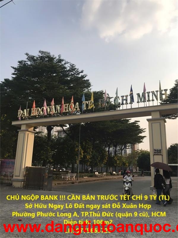 CHỦ NGỘP BANK !!! CẦN BÁN TRƯỚC TẾT CHỈ 9 TỶ (TL) Sở Hữu Ngay Lô Đất ngay sát Đỗ Xuân Hợp