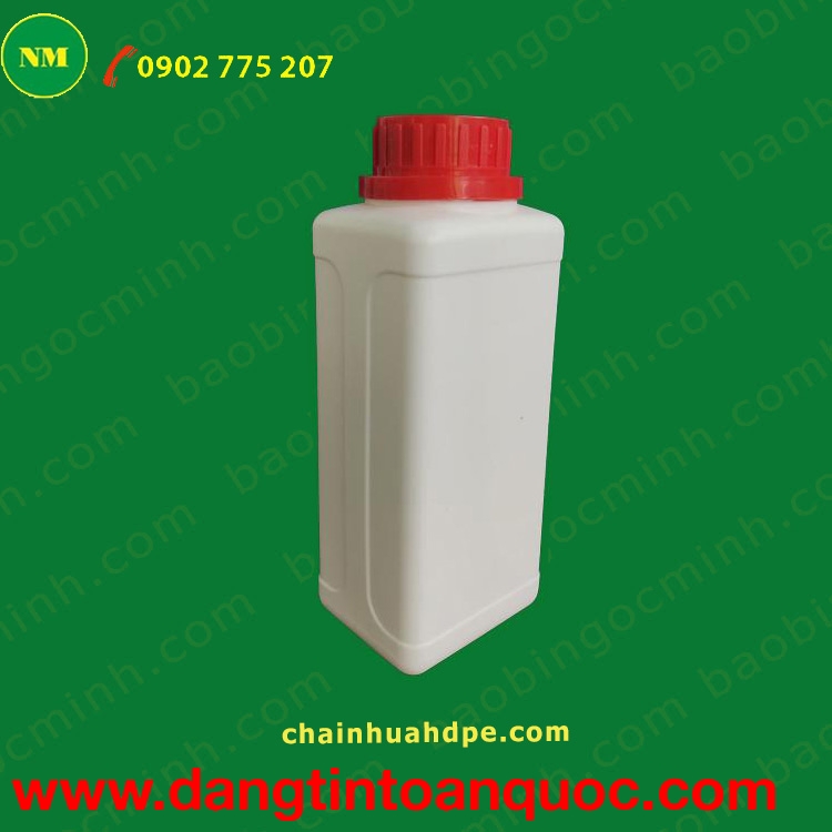 Chai Nhựa Chữ Nhật 500Ml Dựng Nông Dược, Thuốc Thủy Sản