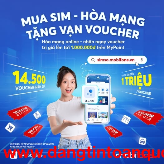 Mua SIM Online, Rinh ngay ngàn Voucher từ MobiFone