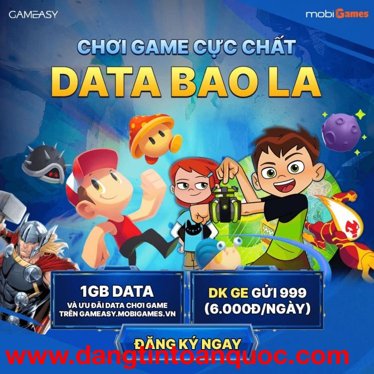 MobiGames: Chơi Game cực chất - Data bao la