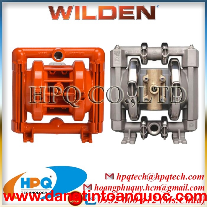 Bơm kim loại kẹp Wilden chính hãng - 0932 600412