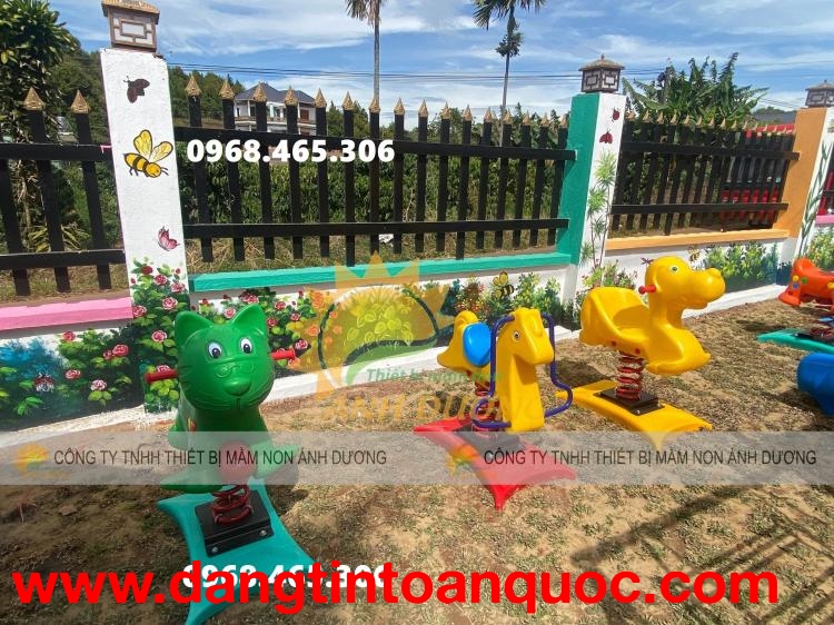 Thú nhún lò xo con ngựa, con voi cho bé, bập bênh lò xo trẻ em nhập khẩu