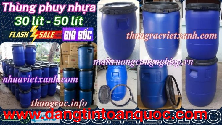 Thùng phuy nhựa đai nhựa