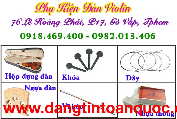 Mua phụ kiện đàn violin tại gò vấp 