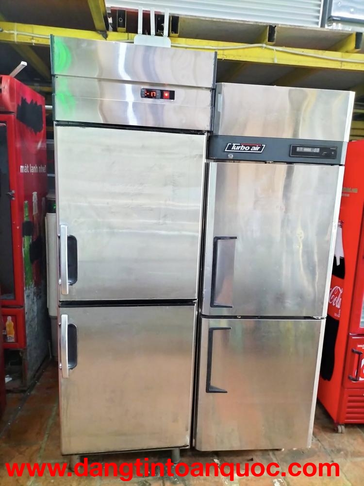 tủ đông đứng inox 2 cánh hiệu berjaya 505 lít - nhập khẩu malaysia mới 90%