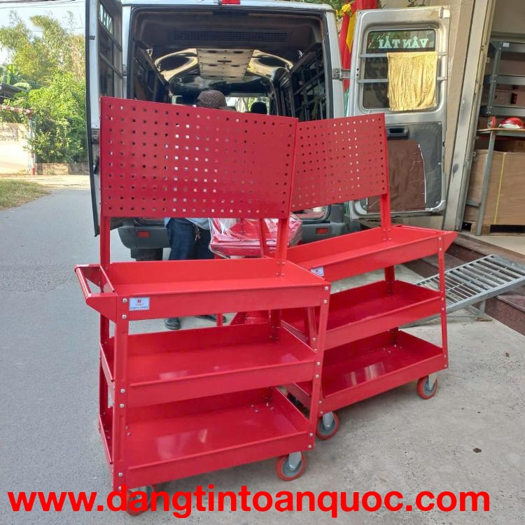 Xe đẩy 3 ngăn – bảng treo cơ khí