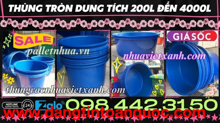 Tank nhựa tròn dung tích lớn