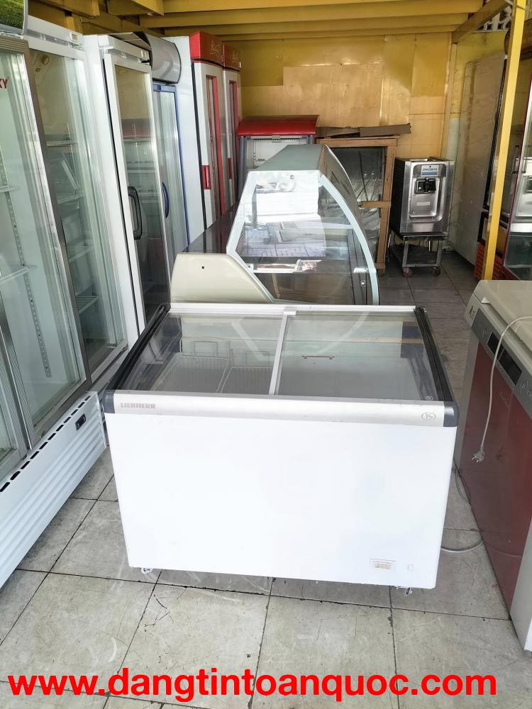 tủ đông mặt kính hiệu liebherr 300 lít nhập khẩu malaysia mới 91%