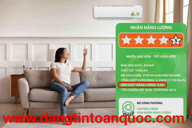 Máy lạnh treo tường cho Phòng ngủ thương hiệu DAIKIN Inverter R32 | 1.5HP có tiết kiệm điện không?