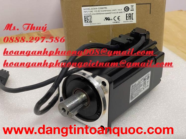 Động cơ không phanh Delta ECMA-C20807RS - Công suất 750W