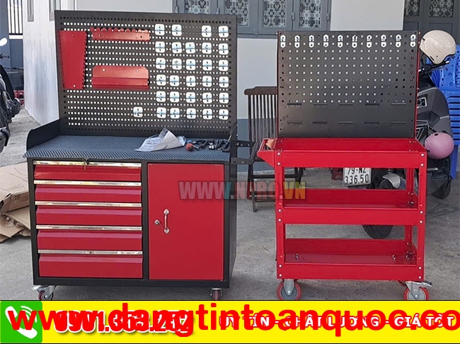 Tủ đồ nghề 5 ngăn 1 cánh bảng treo sơn tĩnh điện