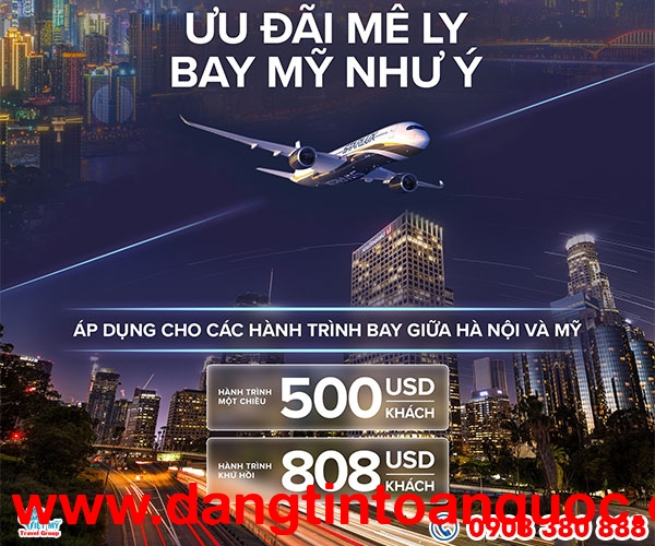 STARLUX Airlines ưu đãi vé đi Mỹ cuối năm từ Hà Nội