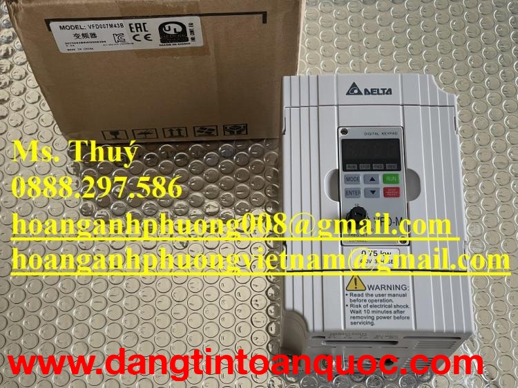 Biến tần Delta VFD007B43B - Phân phối bởi Hoàng Anh Phương