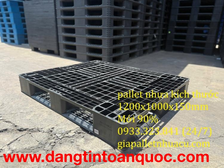 ???? Xả Kho : Pallet Nhựa 1200x1000x150mm – Giá Cực Rẻ, Giao Hàng Nhanh! ????